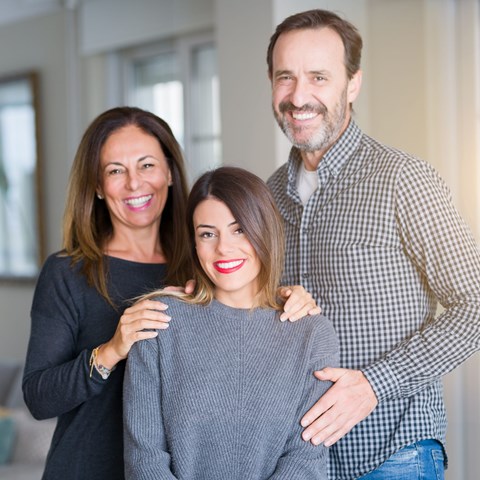Happy Family With A Donor Conceived Daughter
